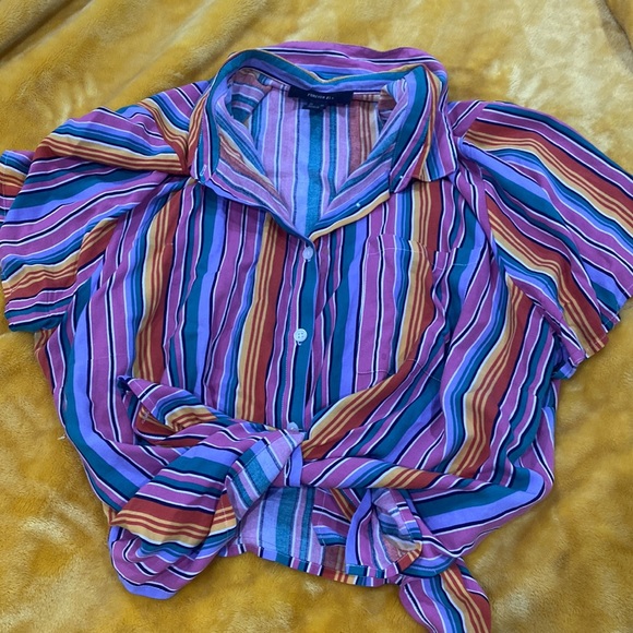 Forever 21 plus size button down box shirt - Picture 1 of 3
